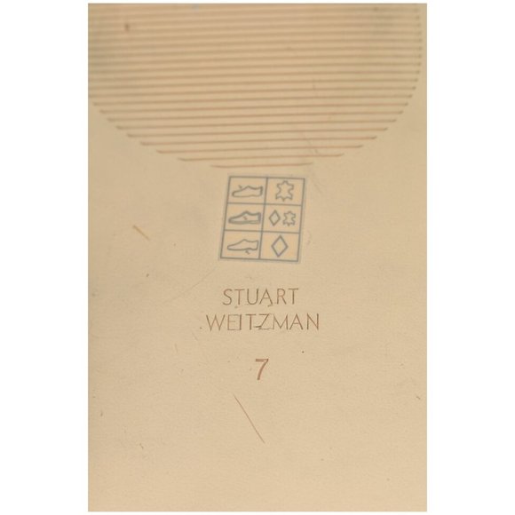 $400 STUART WEITZMAN SANTORINI SCALLOPED SUEDE SLIDES FLAT BLACK 7 (DB3) - Picture 5 of 5